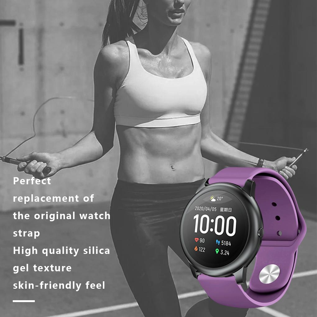 Electric Wristwatch Silicone Strap Adjustable Soft Buckle Belt for solar LS05