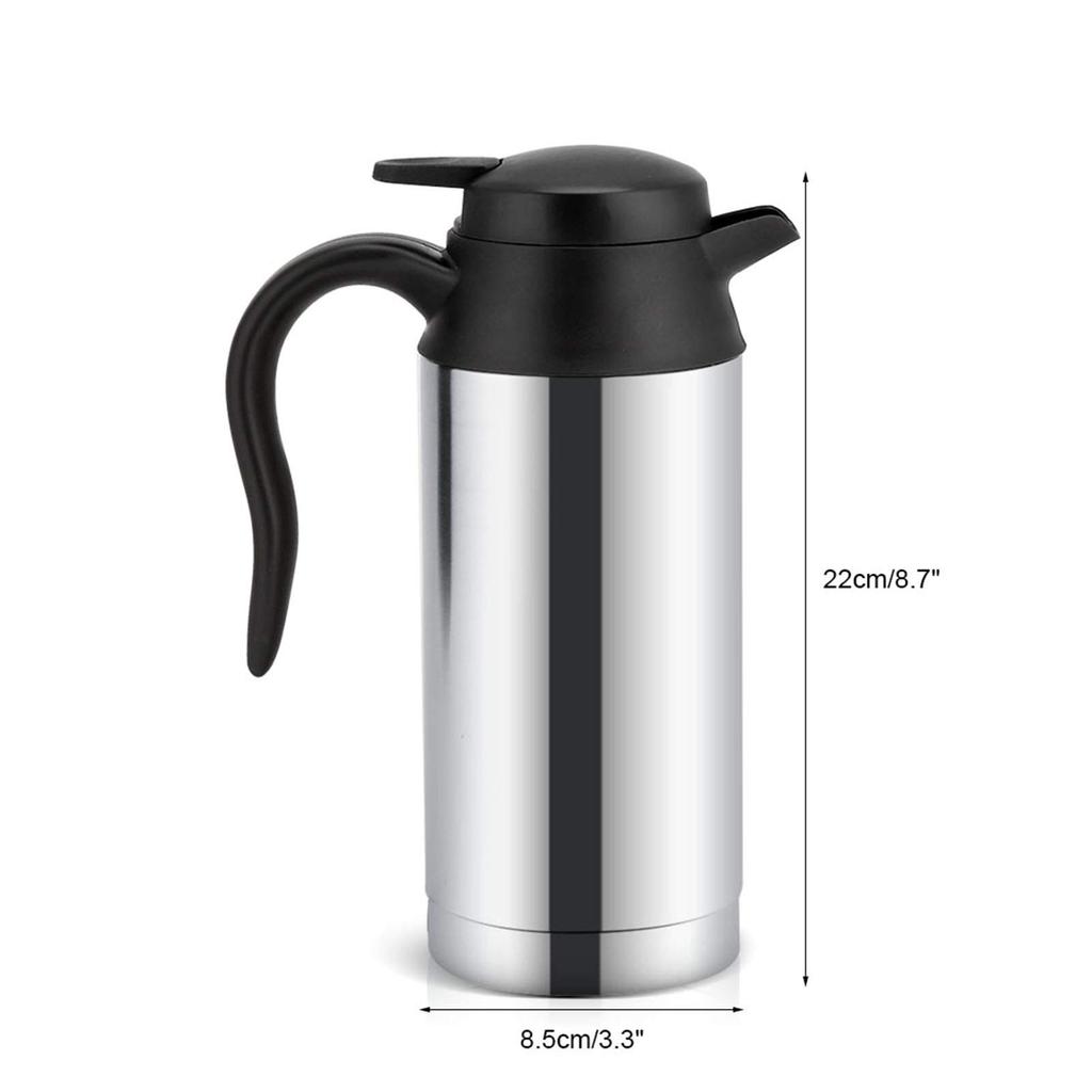 Car Electric Water Keeps Hot for Car Outdoor Long Distance 750ml Kettle, In-Car Heater, Water, Coffee, Tea, Camping, Activities, Travel,