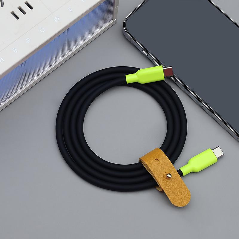 Cavo di Ricarica Rapida Usb C-C in Silicone Liquido da 240W per 17 16 15 Pro Max S26