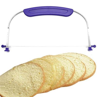 Bread Slicer Adjustable Stainless Steel Cake Slicer Kitchen Accessories Single Line Cake Layerer Bakeware Pastry Cutting Tools