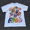 90s Sailor Moon Anime Shirt Rare Design White Unisex Summer New Vintage Fashion Men's and Women's Streetwear