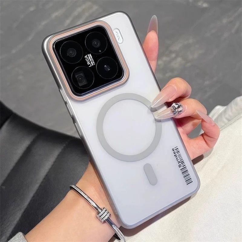 For Xiaomi Mi 15T Pro Case Hard Transparent Magnetic Wireless Charging Protective Back Cover For Xiaomi Mi 15T Mi15 Pro Shell