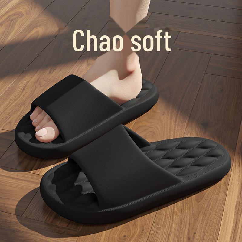 

Летние тапочки из ЭВА для дома и улицы 2023 года для мужчин и женщин 46-47 (Fits 45-46) чёрный