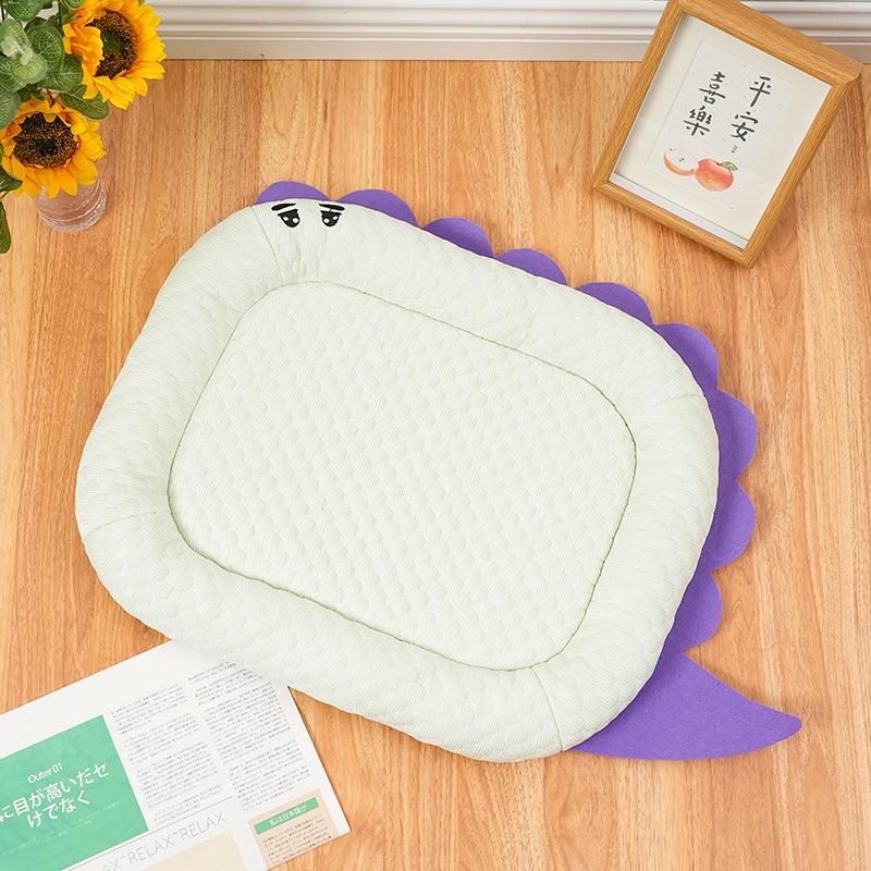 Kennel Dinosaur Series Cool Cushion Soft Cool Cushion Dog Cushion Teddy Small Dog Summer Breathable Pet Bed