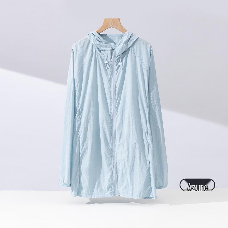 Lightweight Unisex Ice Silk Sun Protection Hooded Jacket - Breathable, Comfortable for Outdoor Wear
