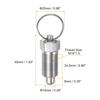 HARFINGTON 2Pcs Spring Plunger with Pull Ring M16x1.5 Thread Size 0.96" Thread Length Pin Dia.10mm Round Head Stainless Steel Non-Locking Retractable