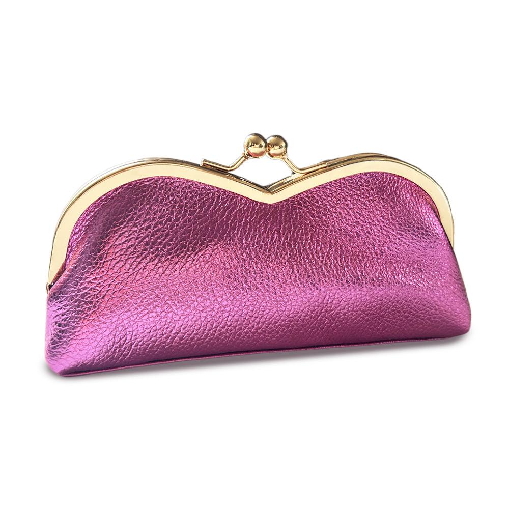 Originální kožené pouzdro na brýle pro ženy, pouzdro na mince, jednoduchá taška na sluneční brýle, přenosné pouzdro na organizér kosmetiky a tužky na obočí