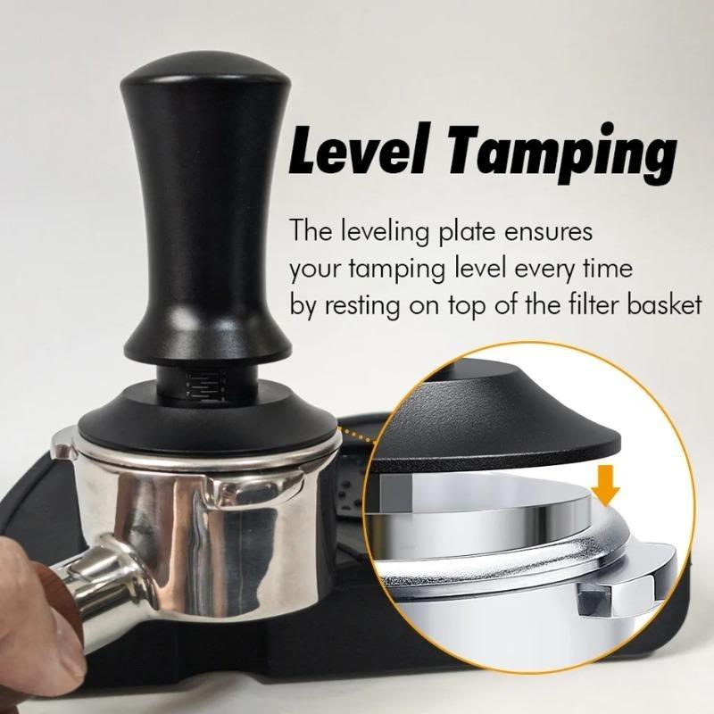 51/53/58mm Calibrated Spring Loaded Espresso Tamper Stainless Steel Barista Coffee Tamper for Portafilter Coffee Machine