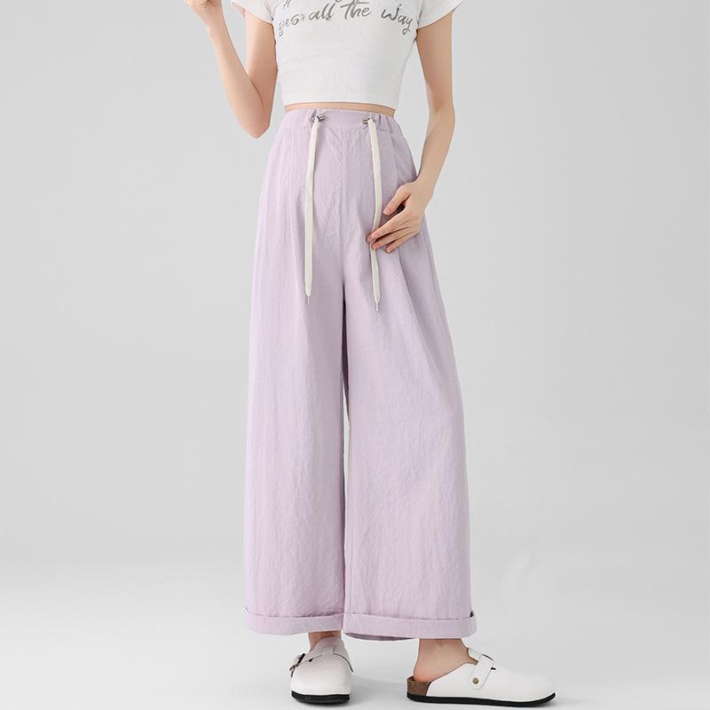 2026 Yamamoto Wide-Leg Maternity Pants - Lightweight, Non-Constrictive Belly Design for Spring/Summer L