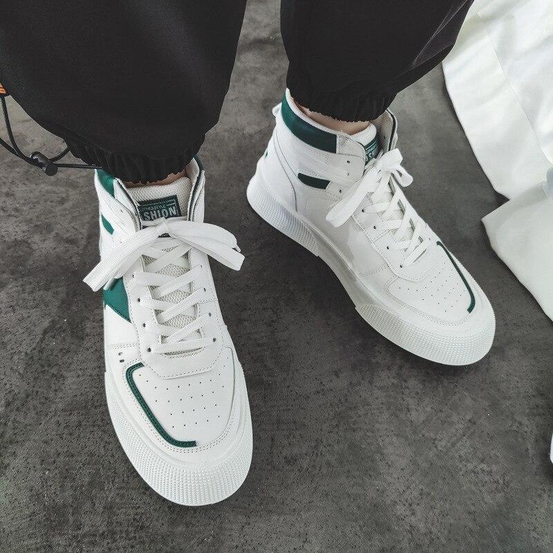 New Small White High-top Casual Sneakers Men's Fashion Sports Casual Men's Shoes All-match