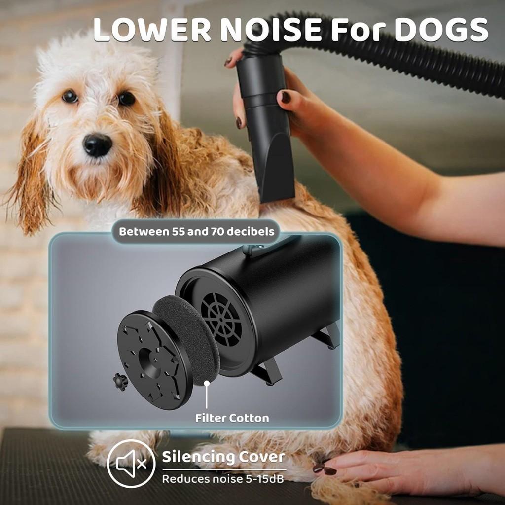 Pet Hair Dryer Machine Adjustable Dog Dryer Cat Hair Dryer Strong Power Low Noice Stepless Speed Blower