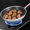 ZISIZ 316 Stainless Steel Honeycomb Non-Stick Wok