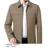 Jacket Casual Turn-down Collar Business Trendy Leisure Men Coat for Strolling