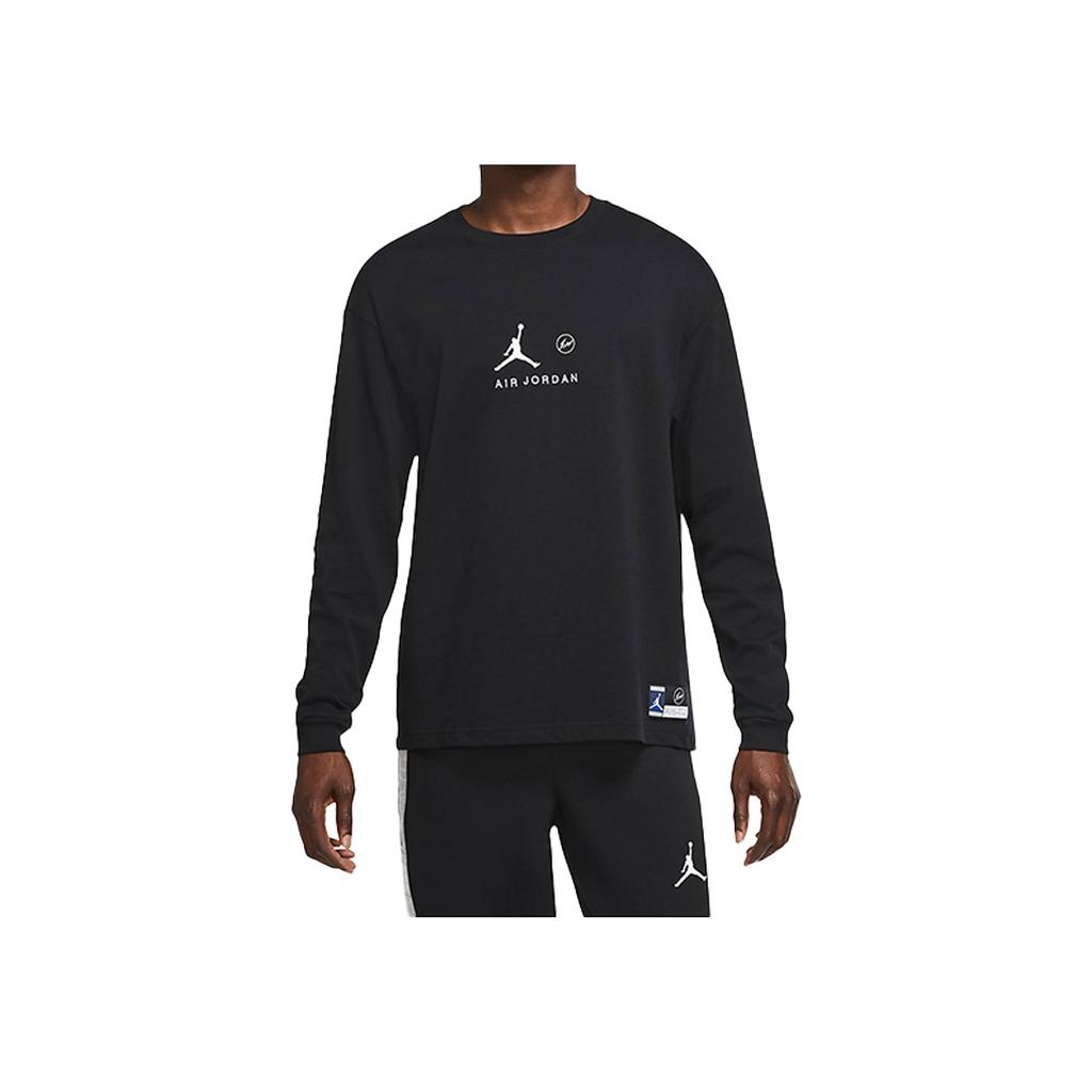 Air Jordan X Fragment Long-Sleeve T-Shirt Black/Reflective Silver Men Tops DA2981-010