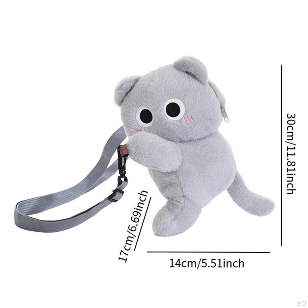 Cat Shaped Crossbody Bag Creative Shoulder for Travel Birthday Gift Shopping