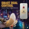 Electric Wagging Tail for Car Cute Plush Moving Auto Interior Exterior Ornament Remote Control Scooter Decor