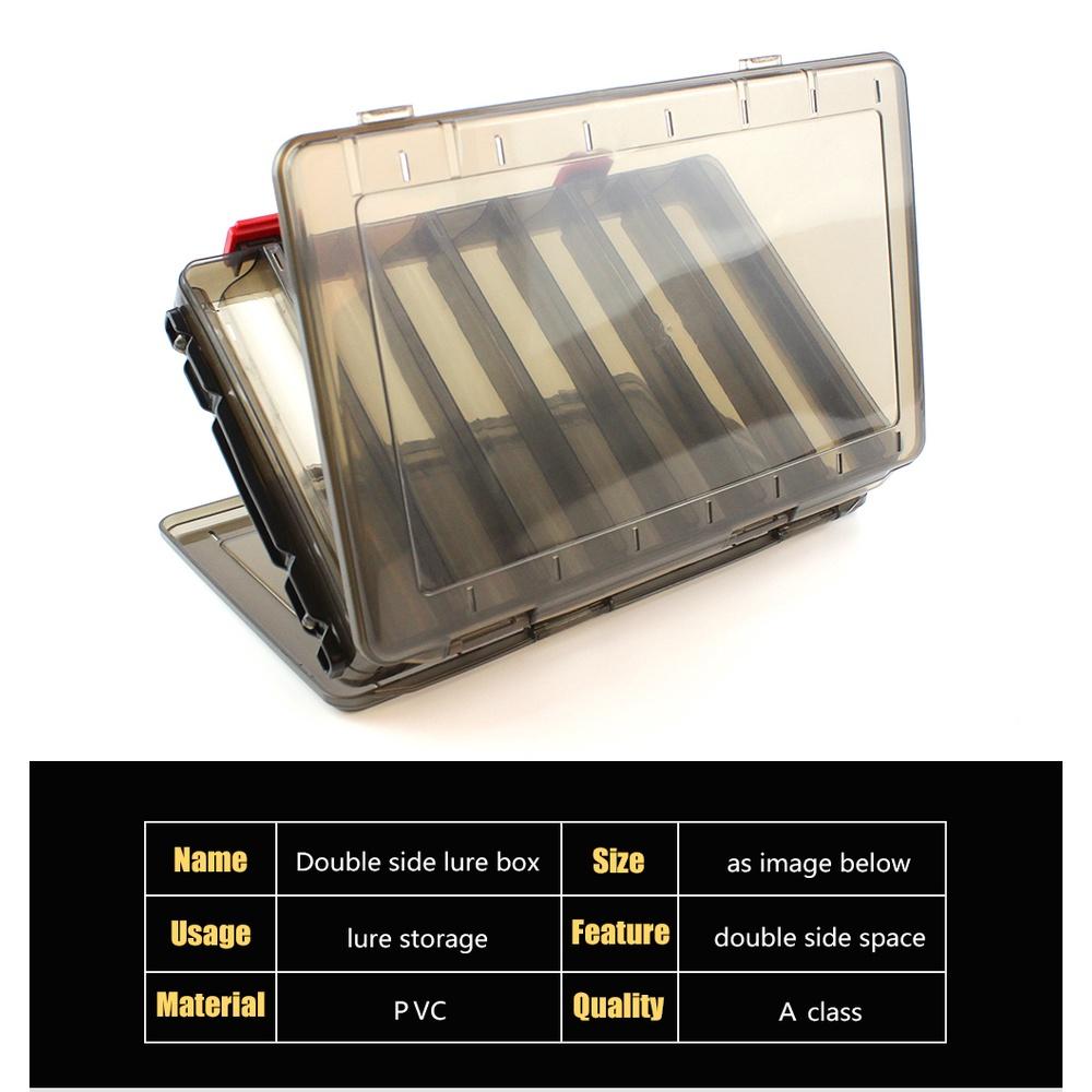 

14 отделений 18,5*27,5*5 рыболовных снастей, двухсторонняя пластиковая коробка для рыболовных приманок, большие коробки для крючков для рыболовных приманок, коробка для снастей Pesca S2