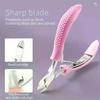 Nail Cuticle Scissors Manicure Remover Dead Skin Nippers Stainless Steel Cuticle Cutters Fingernail Clipper Silicone Handle
