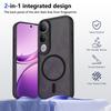 KEYSION Magnetic Phone Case for VIVO V50 Lite Silicone+PC Matte Translucent Clear Shockproof Back Cover for VIVO V50 Lite 5G