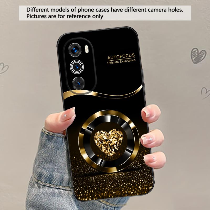 Fioletowy Okrągły Diament Dla Motorola Moto G 04 G05 G14 15 24 34 35 54 55 75 84 85 Edge 40 50 Fusion 60 Fusion Miękkie etui TPU na telefon