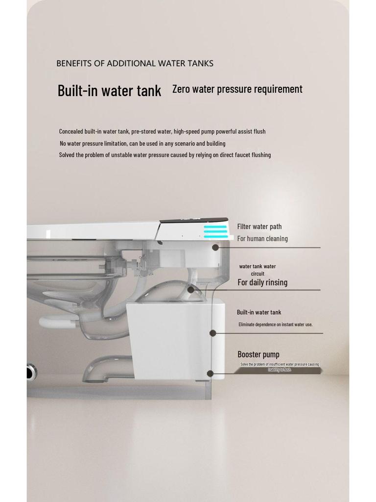 Smart One-Piece Automatic Toilet with Foam Shield, Instant Heating & Multifunctional Features for Hotel Use