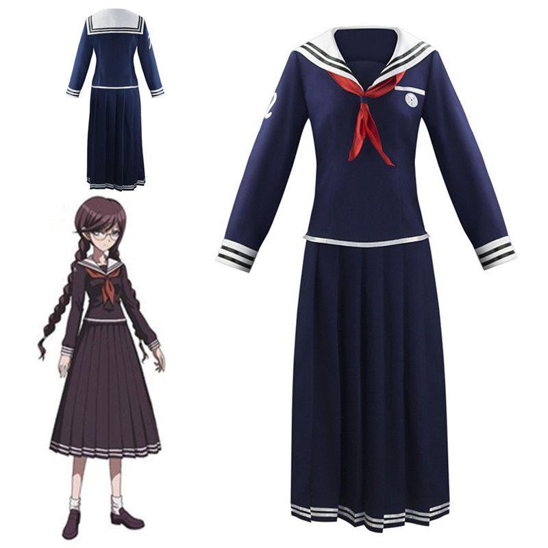 Ronpa Dangan Danganronpa Cosplay Dress Touko Toko Fukawa Halloween Costume Set
