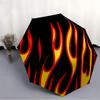 1pc Flame Design Automatic Open/Close Umbrella, Portable Folding Umbrella for Travel,suitable As a Gift for Various Festivals