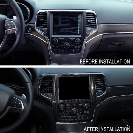 Center Console GPS Radio Navigation Cover Trim For Jeep Grand Cherokee -