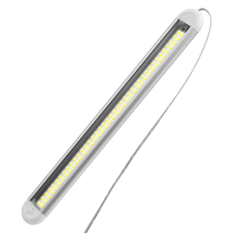 12V Cabin Light with 120 LED Beads RV/Truck/Forklift Strip Independent Switch Super Bright Energy Saving Modified Vehicle Light