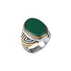 Men's/Women High Quality 316LStainless Steel Onyx Gilded Rings Classic Fashion Trend Jewelry