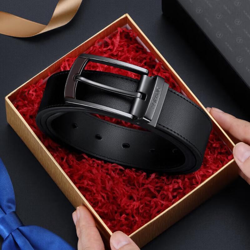

Aokang Men s Genuine Leather Pin Buckle Business Belt 125cm