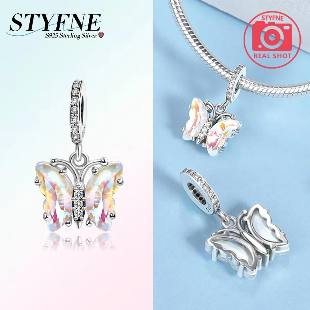 Charm Bead Charms Plata Originales Glass Butterfly Bead Charms for Charm Bead Charms Copper Bracelets Bead Charms Jewellery Making Womens Gift