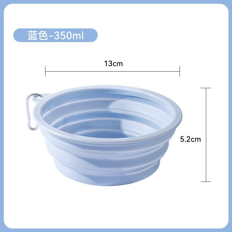 Macaron Folding Bowl For Dogs Going Out Portable Folding Bowl Pets Eating Bowl Outdoor Drinking Bowl Drinking Water