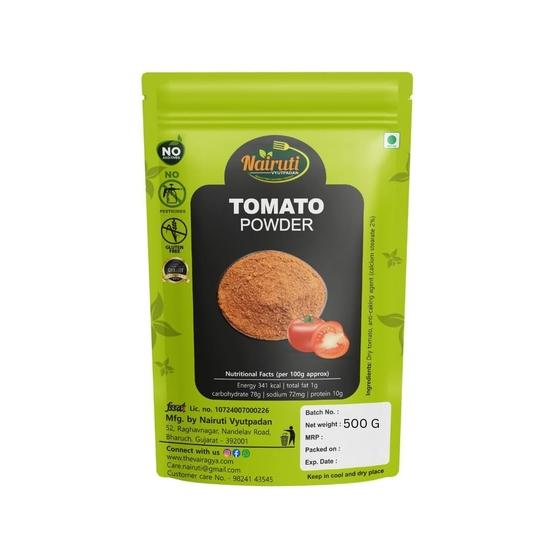 Порошок томатный Nairuti Vyutpadan 750 г | 100% чистый сушеный томатный порошок | Насыщенный вкус для приготовления пищи, супов, соусов, подлив, пасты и закусок 750GM