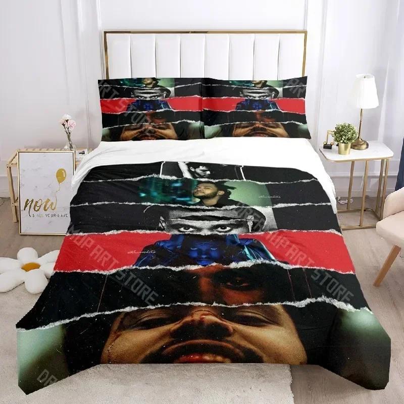Singer The Weeknd Duvet Cover Set The Weeknd Boys Bedding Set Bedclothes Girls Teens Quilt Cover Bed Linen Set