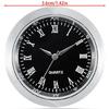 Decorative Round Clock Insert with Roman Numerals Miniature Clock Fit Up Watch Dials Replacement for Art and Crafts