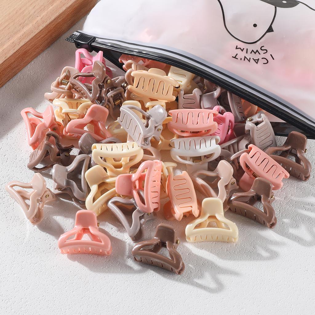 20Pcs Small Hollow Hair Claw Clip for Women Girls Mini Crab Clips 1 Inch Sweet Horsetail Hairpins Girs Hair Accessories