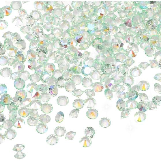 MECCANIXITY 16800 Pcs Wedding Table Scatter Confetti Diamond, 3mm Mini Crystals Acrylic Fake Diamonds Rhinestones for Table Centerpiece Decorations