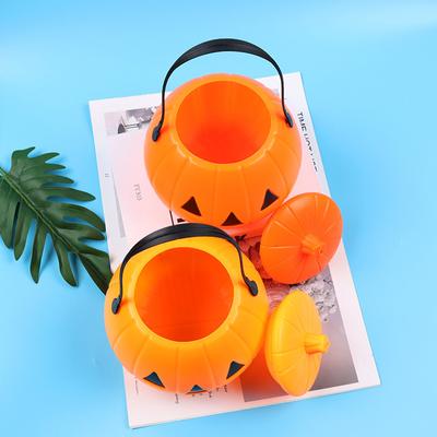 Dýňový kbelík Halloweenské bonbóny Košíky na koledu nebo výhružku Držák Kbelík Mini košík Halloweenský dárek Domácí dekorace Rekvizity