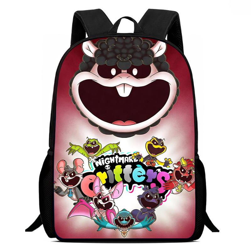 Lachende Crittersnig Htmare Peripherie Anime Rucksack Herren- Und Damen-Schultaschen