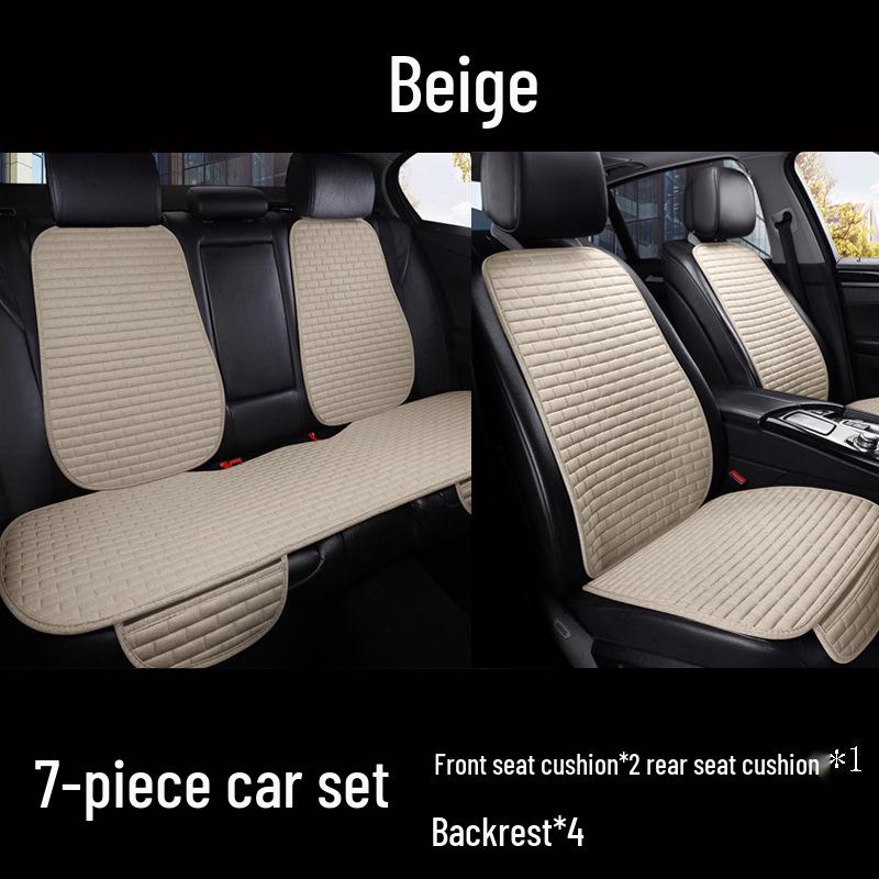 Cushion Linen Backrest Car Universal Nonslip Wearresistant Comfortable For All Seasons