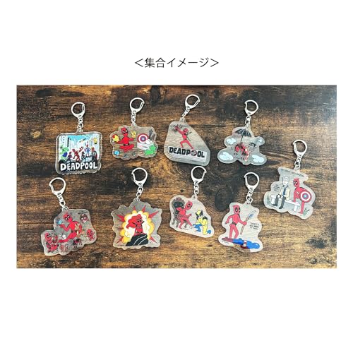 [Small Planet] Marvel Deadpool & Wolverine Blind Acrylic Stand Acrylic Keychain Complete Set of 9 Illustrations