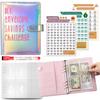 New100 Envelope Savings Challenge Laser A5 Loose-Leaf Binder Budget Binder With Cash Envelopes Money Organizer System Quality