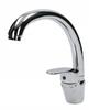 Free-standing chrome kitchen tap with movable spout, type F Daisy