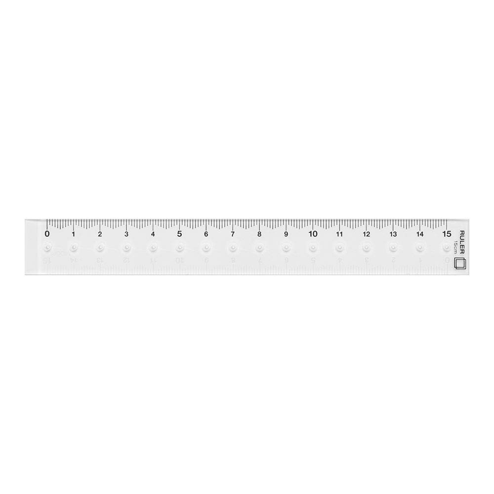 

DESIGNPHIL Midori Acrylic 42231006 Ruler, 15cm, Clear,