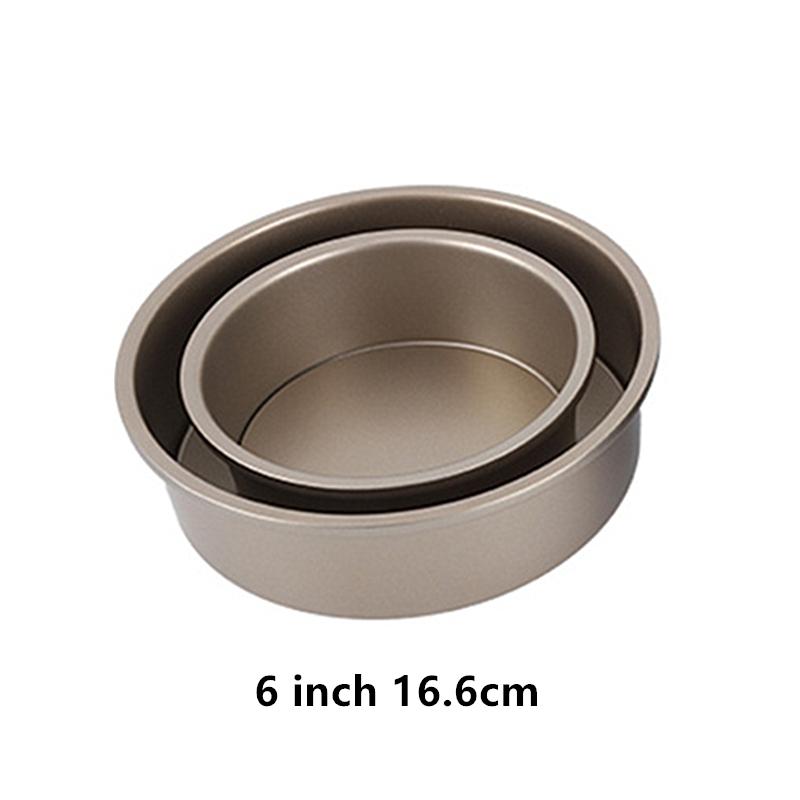 1Pc Round Carbon Steel Cake Mold Non-stick Household Live Bottom Mousse Model Multifunctional Baking Trays Kitchen Baking Tools