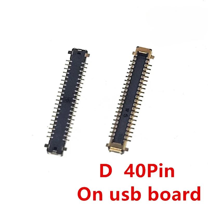 2-10 ks LCD Displej Flex FPC Konektor Pro Samsung Galaxy A52 A72 A525 A526 A725 A725F A52 A526F Zásuvka Na Desce 40 78 pinů
