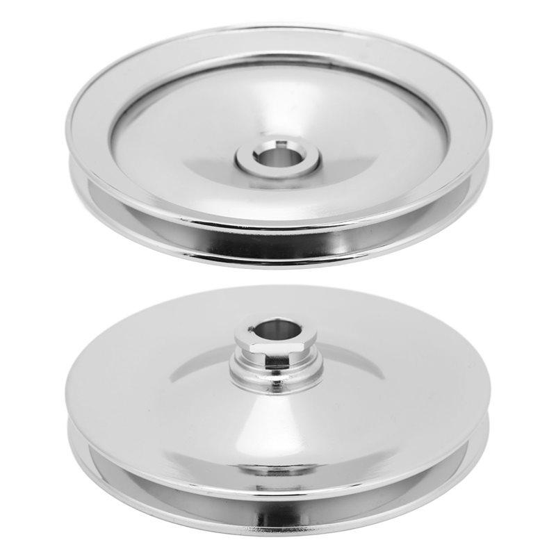 V Belt Pulley Single Groove 5/8 In Keyway Shaft For Chevy Power Steering Pump Replacement