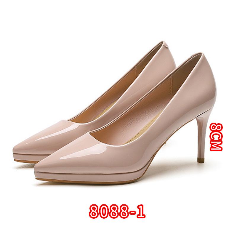Korean Style Patent Leather Stiletto Heels - Sexy, Pointed Toe, Women's Fairy Style Shoes