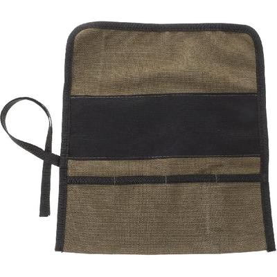 Uonlytech Roll Tool Bag Canvas Roll Up Pouch Wrench Organizer with Pockets Wood Carving Hammers Gouges Palm Tools Bag for Mechanic Carpenter